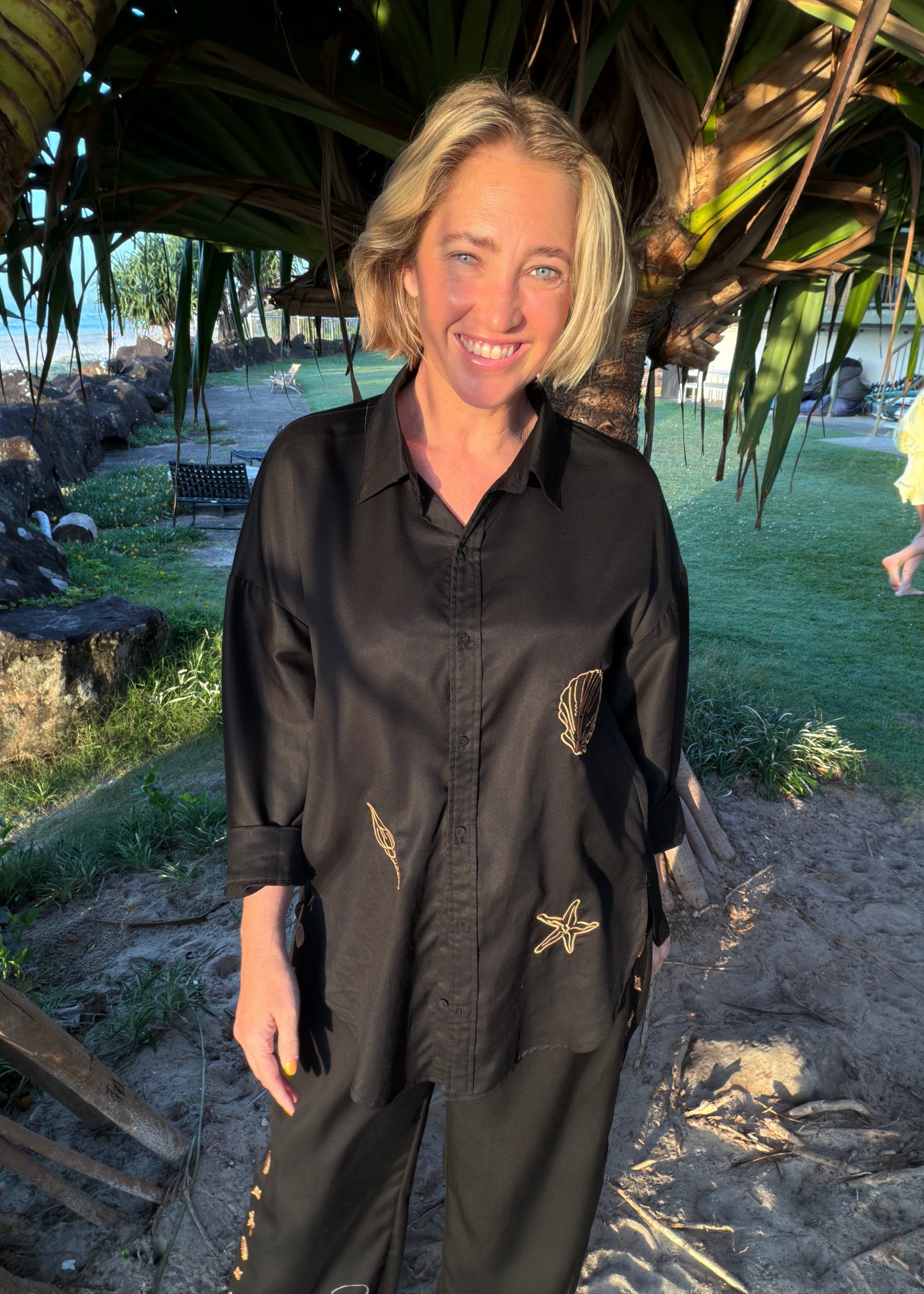 LP Embroidered Shirt | Black