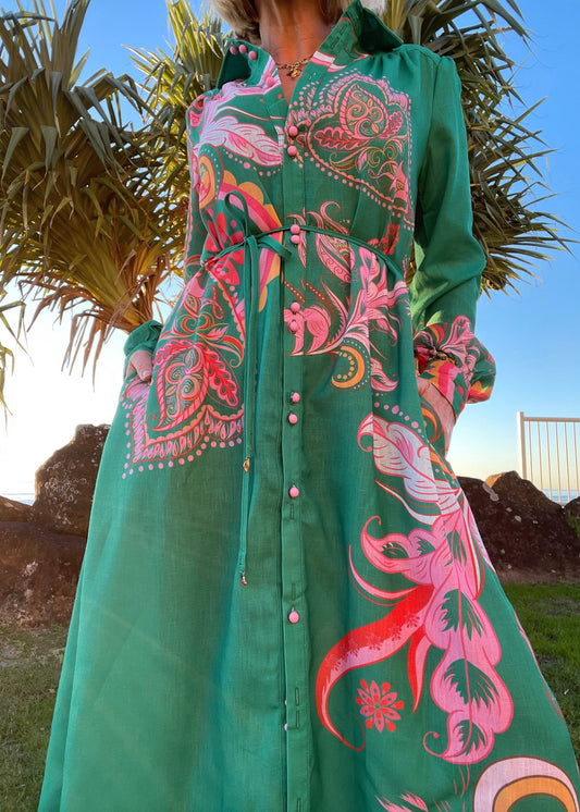 Rio de Fun Maxi Shirt Dress