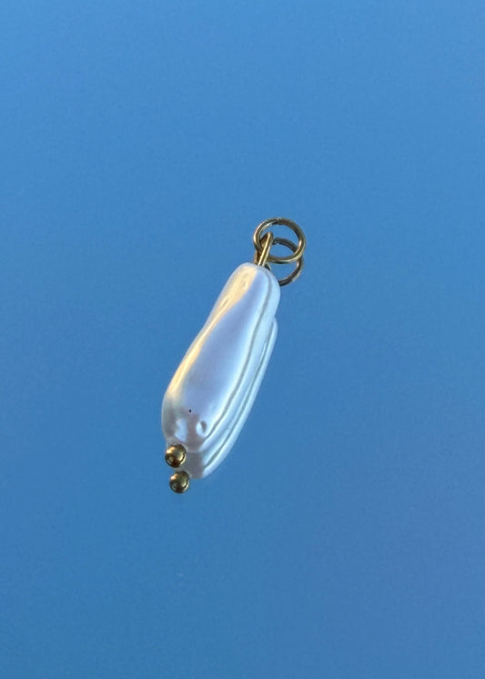 Pearl Drop Charm | Faux Pearl