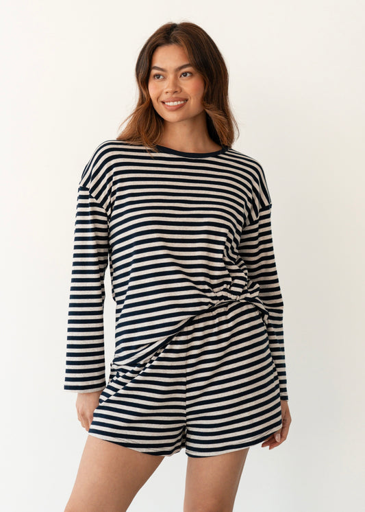Easy Short | Navy/White