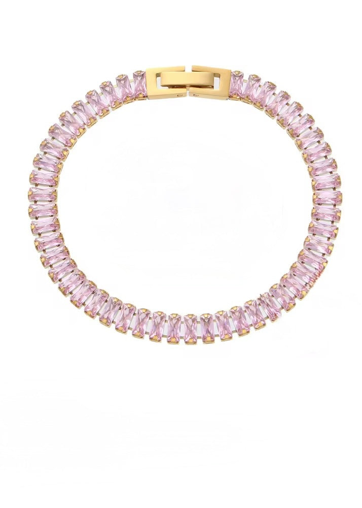 Tennis Bracelet | Pink