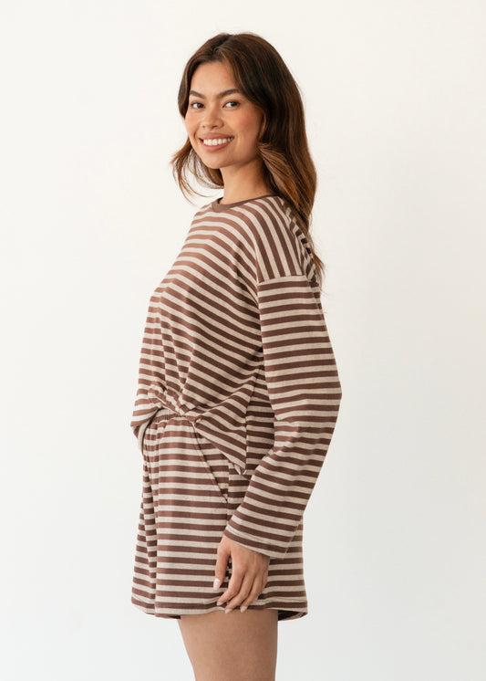 Easy Tuck Tee Long Sleeve | Natural