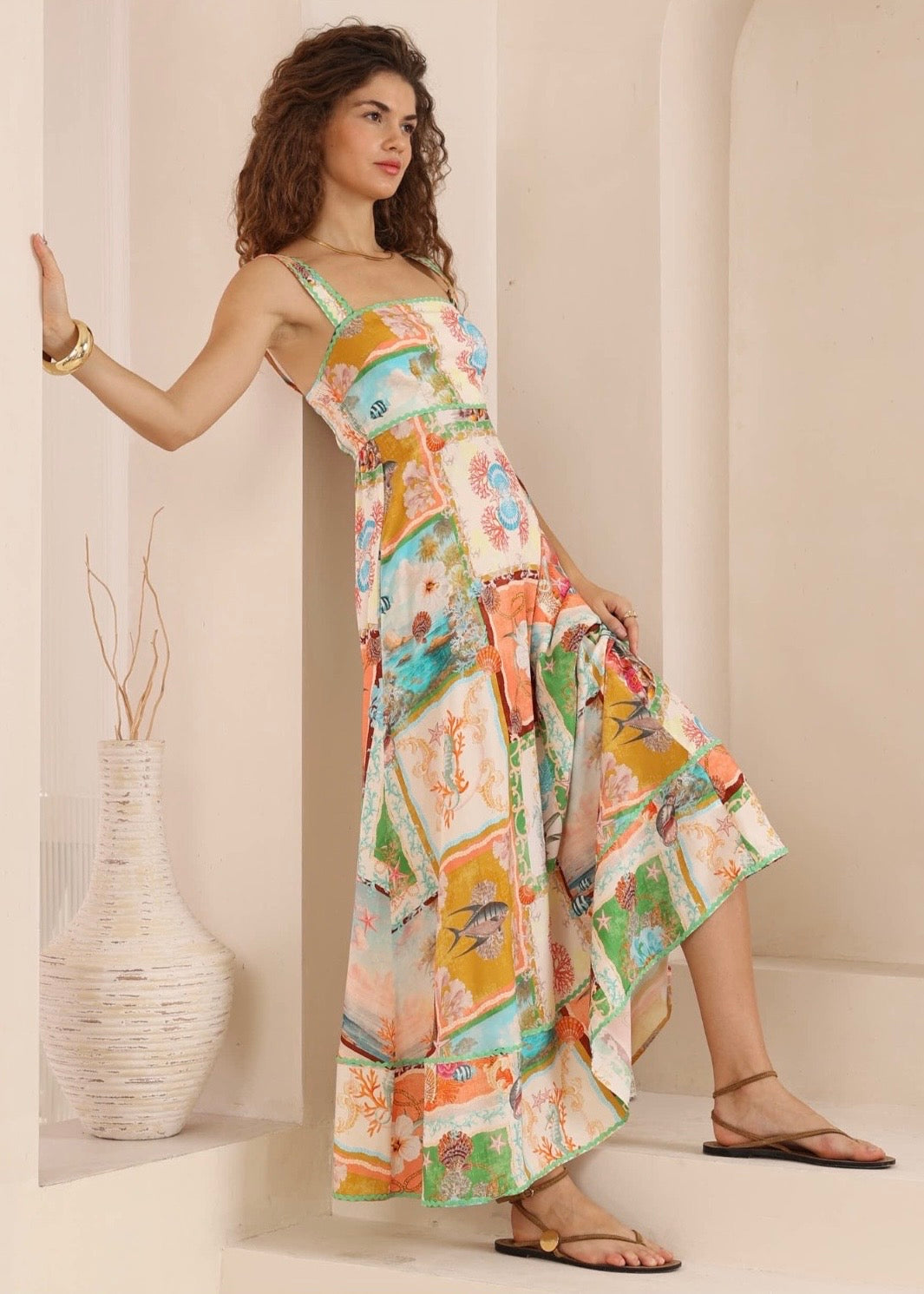 Seaside Maxi Dress | Multi