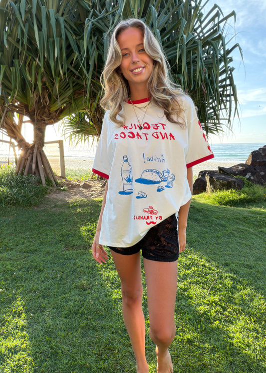 Tequila & Tacos T-shirt | White
