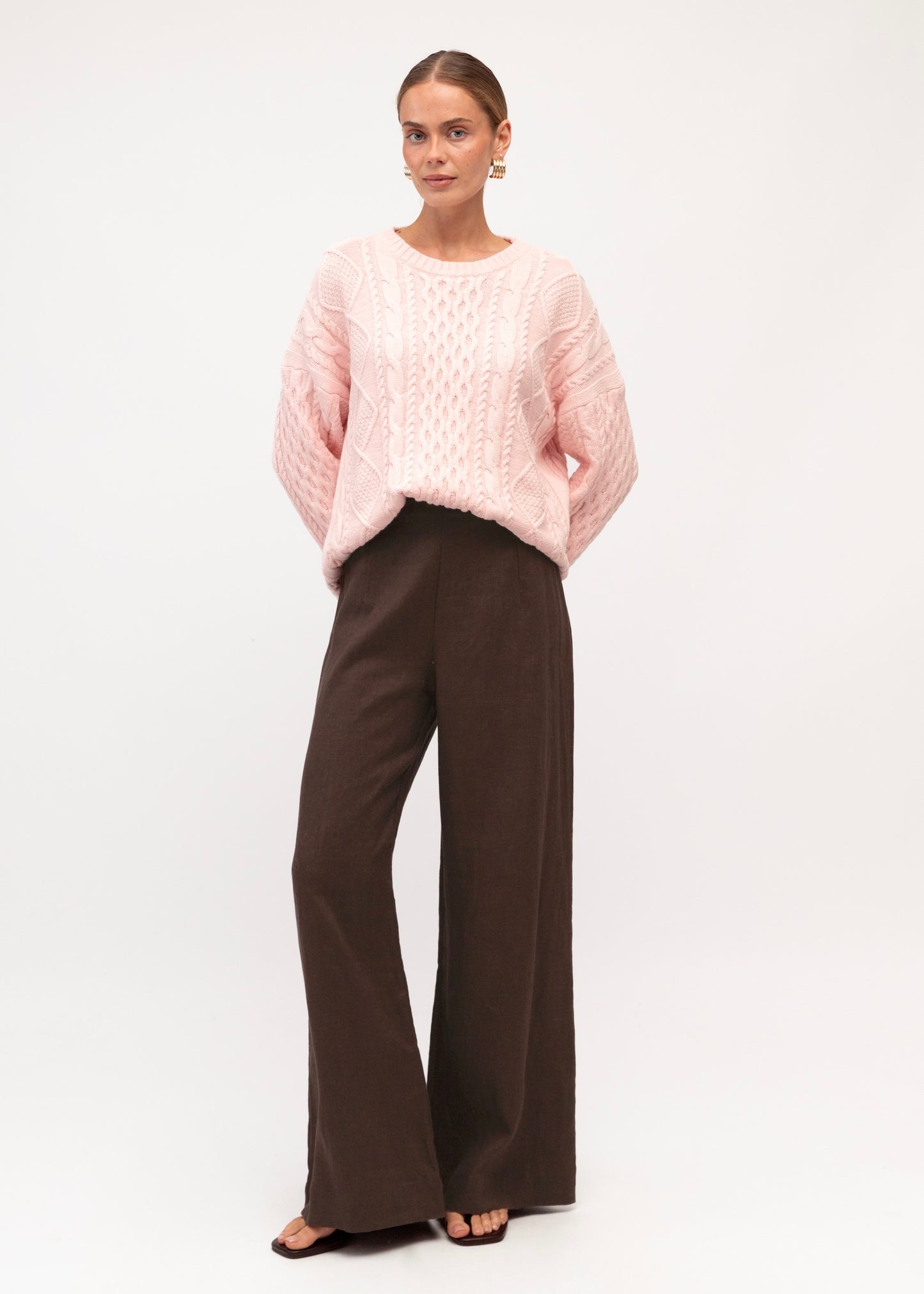Cable Knit| pink