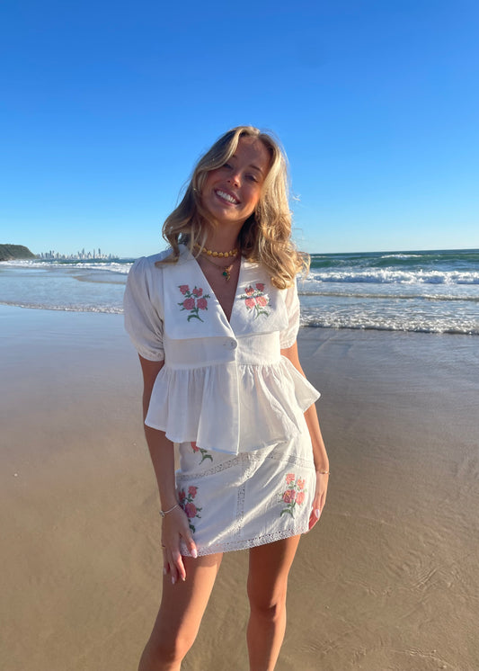 Floral Dream Top | Cream