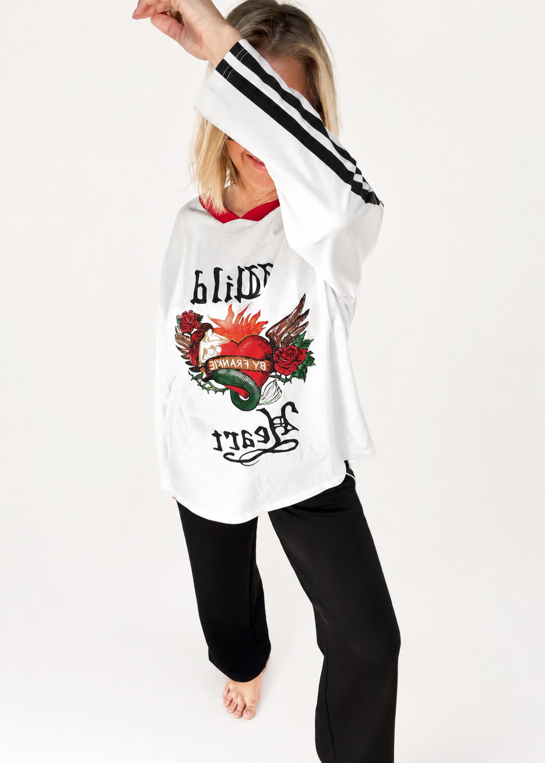 Wild Heart Tee Long Sleeve | White
