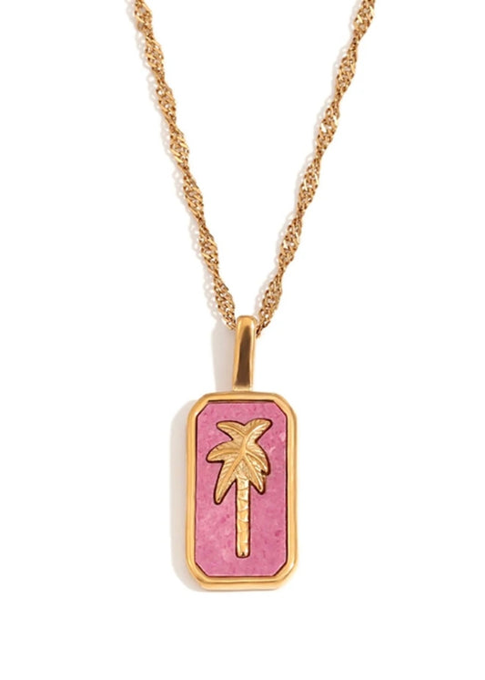 Coco Pendant Pink Gold