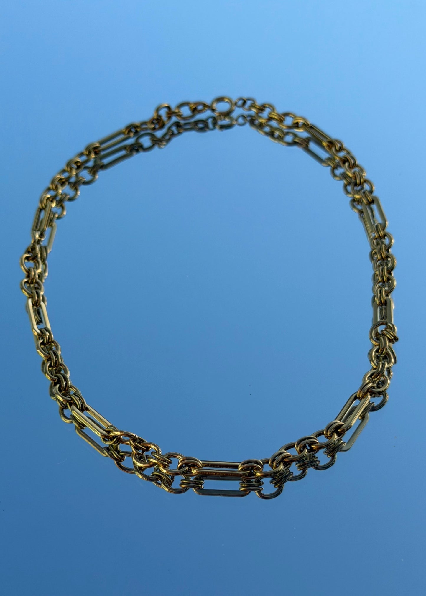 Heirloom Link Charm Necklace | Gold