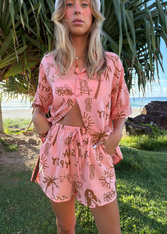 Gypsy Racer Shirt | Peach