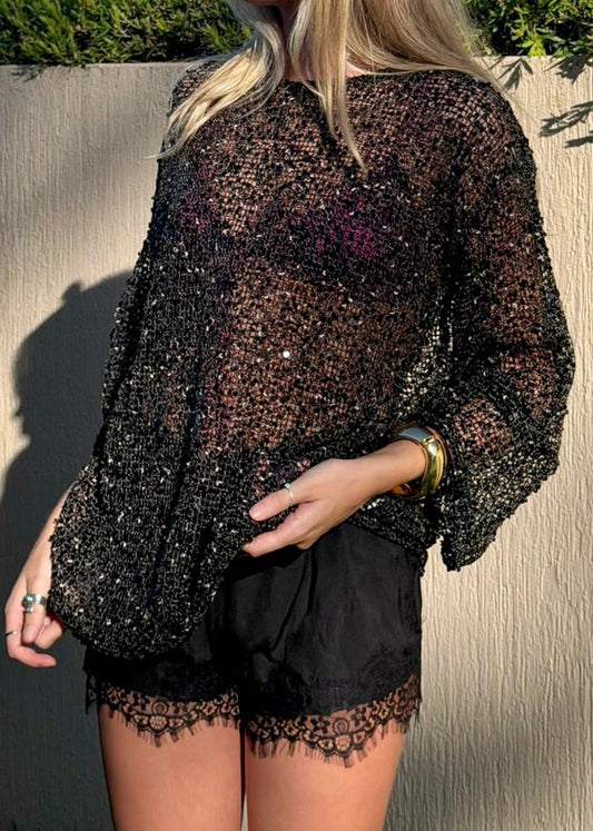 Lace Shorts | Black
