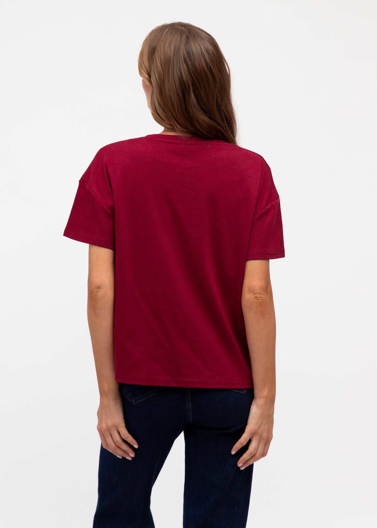 Easy Tuck Tee |  Wine