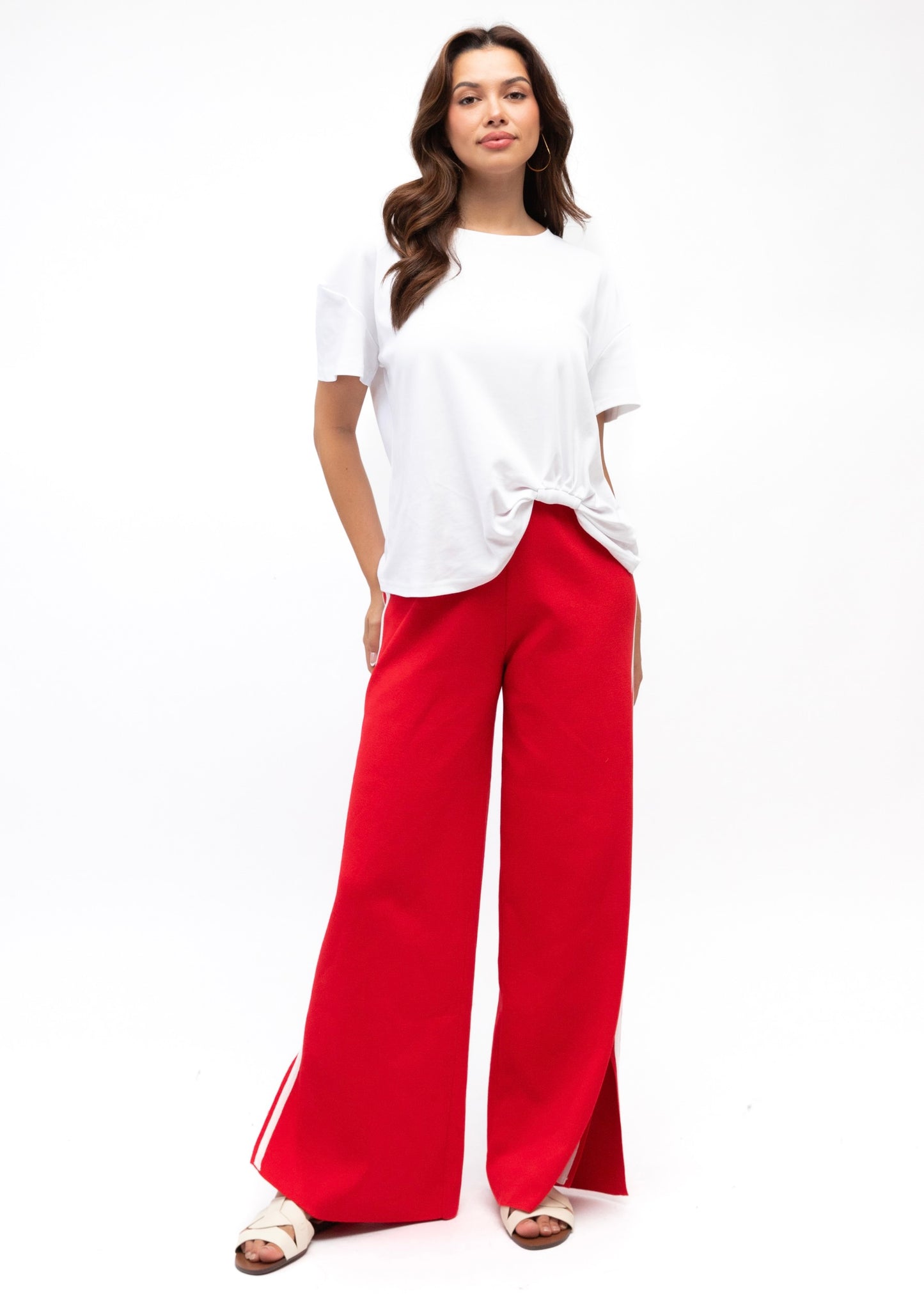 Knit Pant | Red