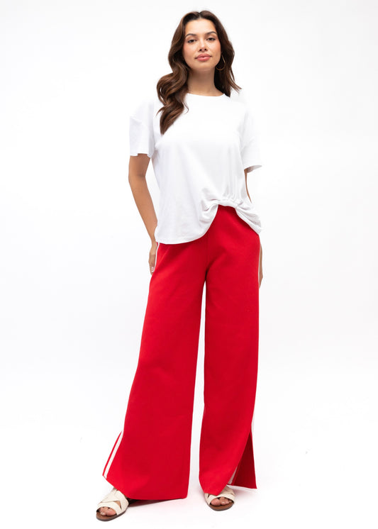 Knit Pant | Red