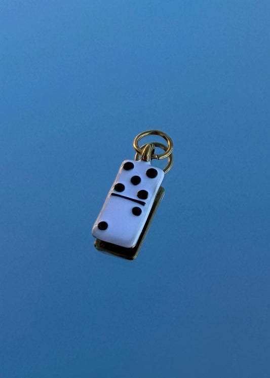Domino Charm | Enamel