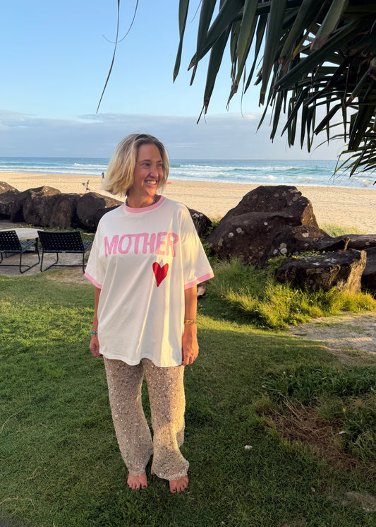 Mother Tee| White
