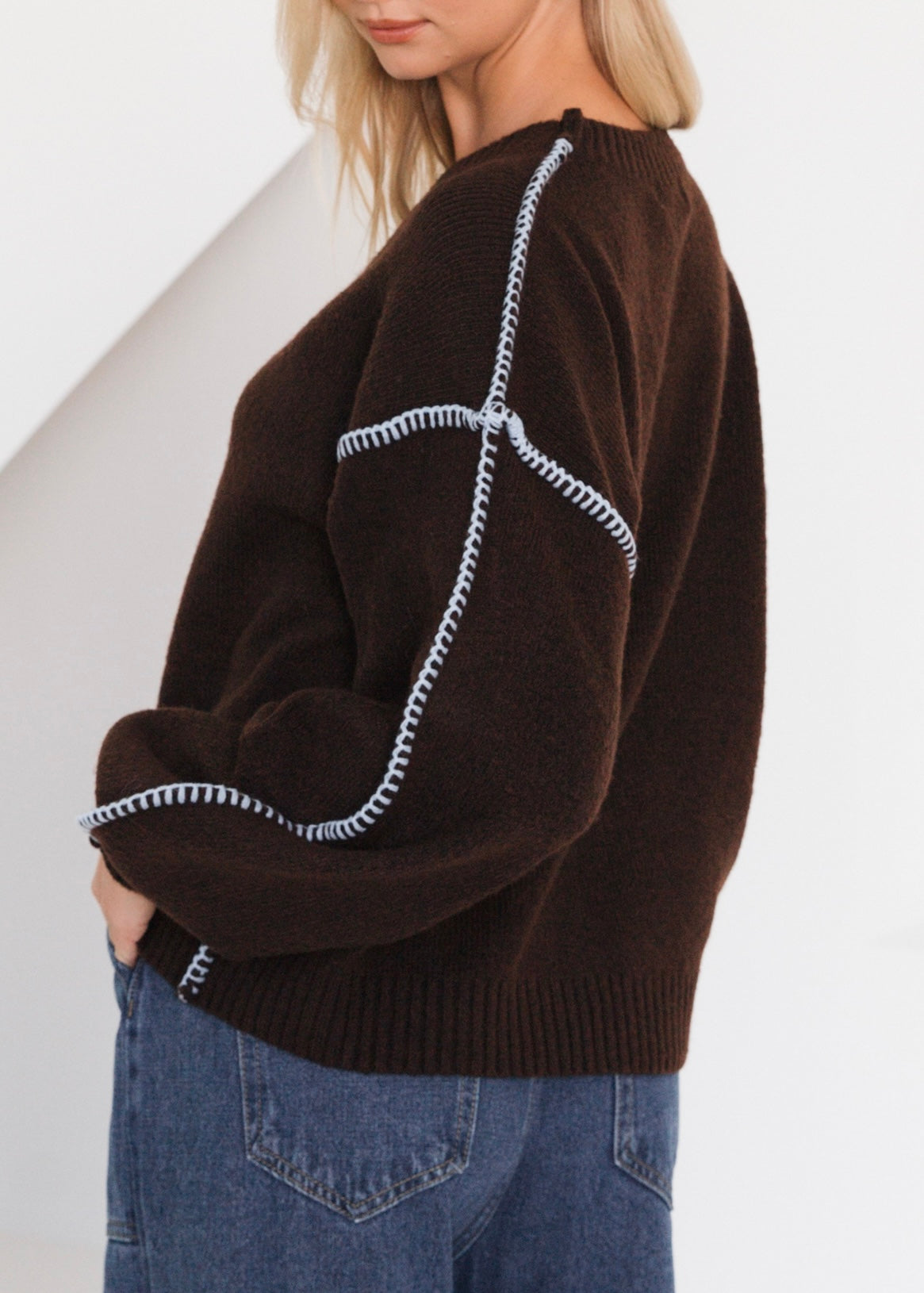 Sharon Knit Jumper | Choc
