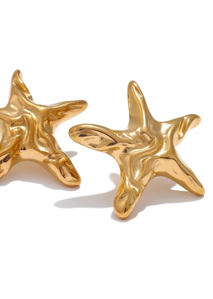 Star Gold Earring