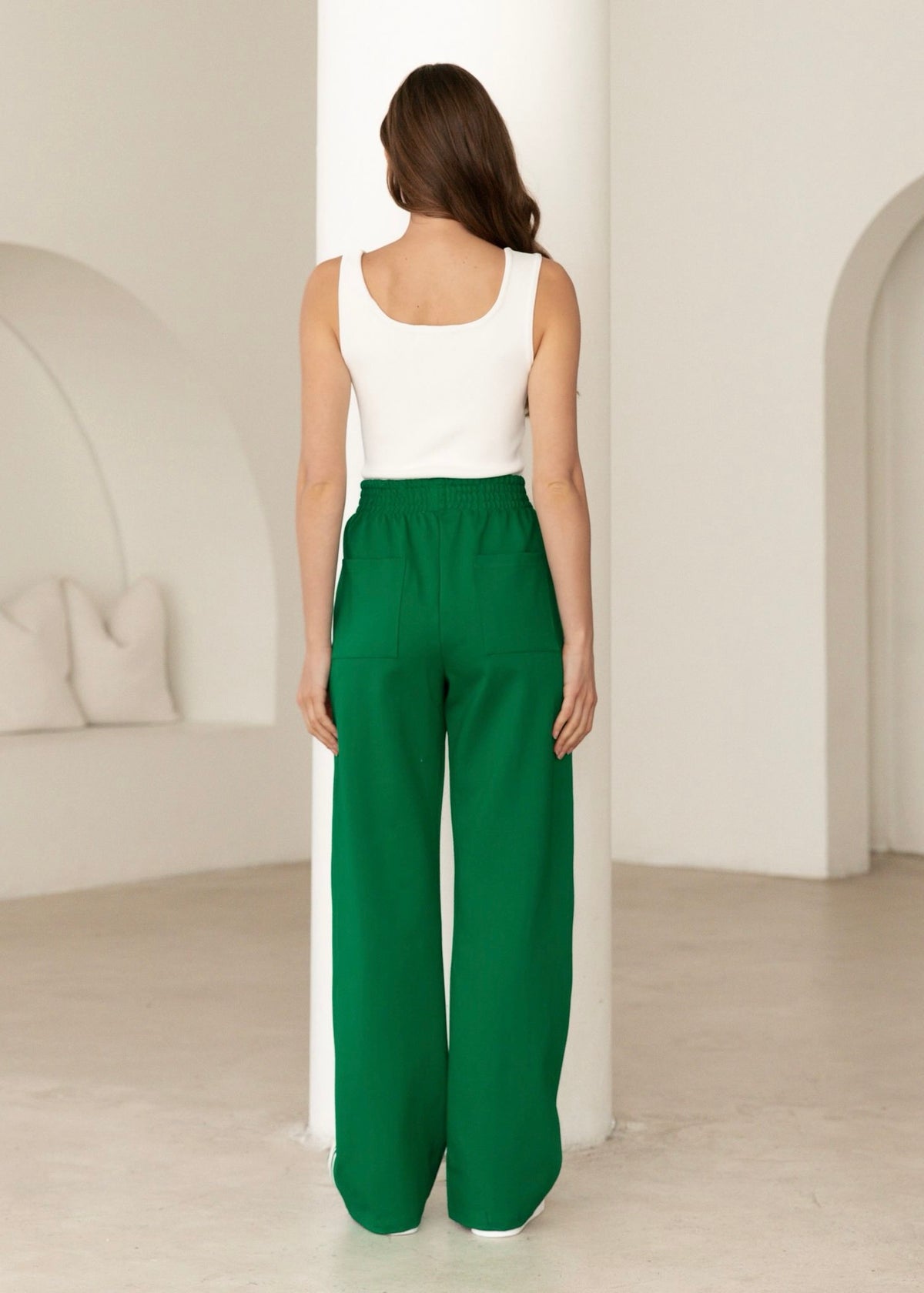 Luxe Track Pants | Green