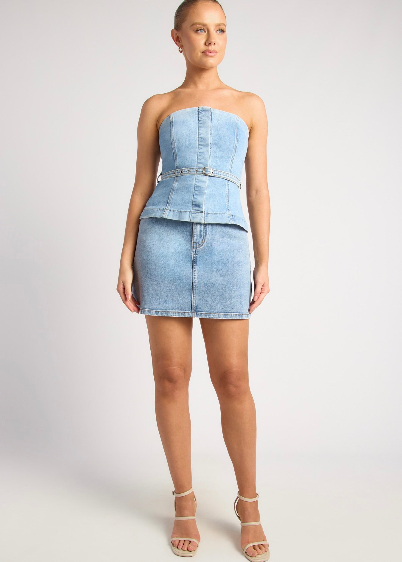 Button Up Denim Top