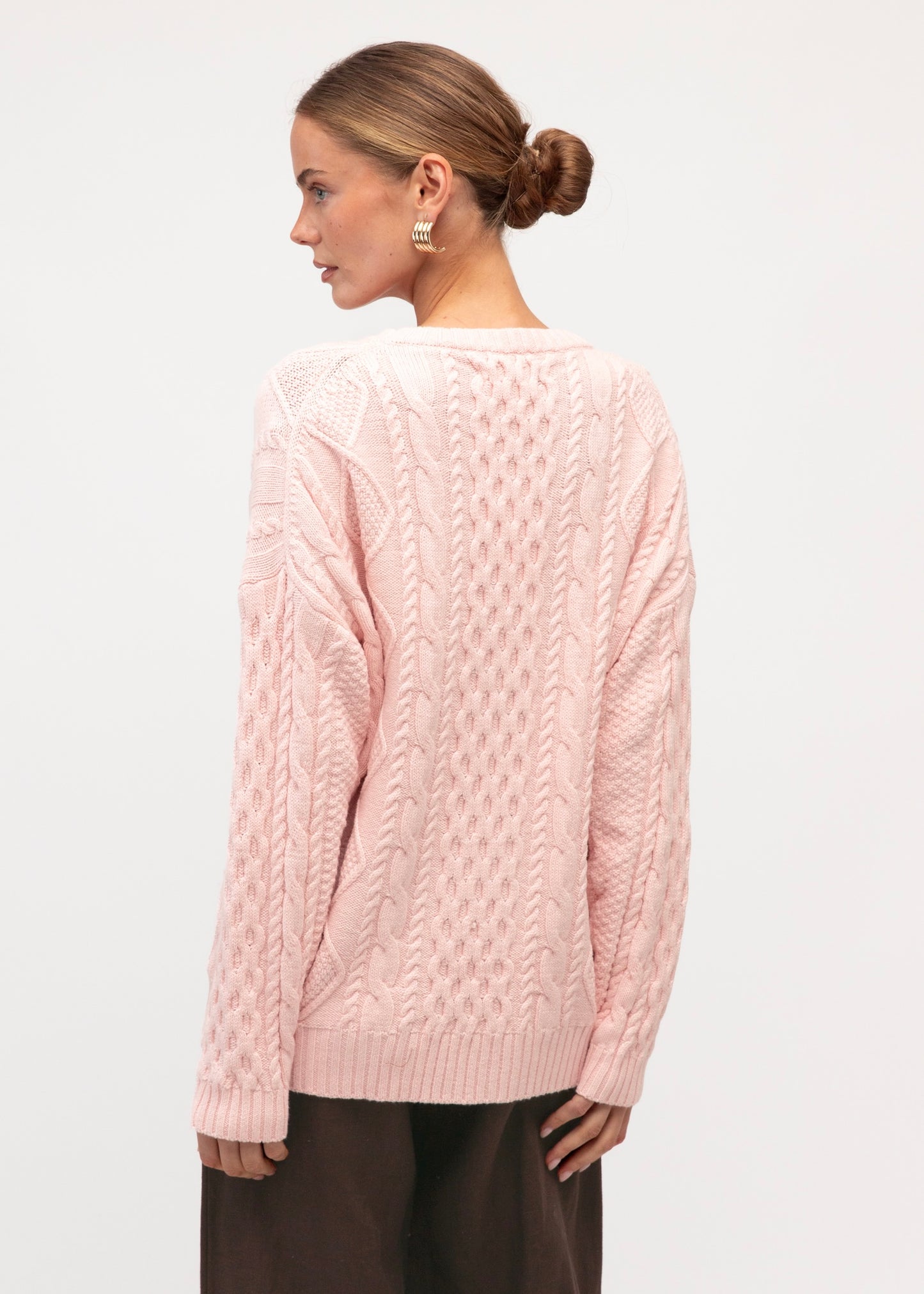 Cable Knit| pink