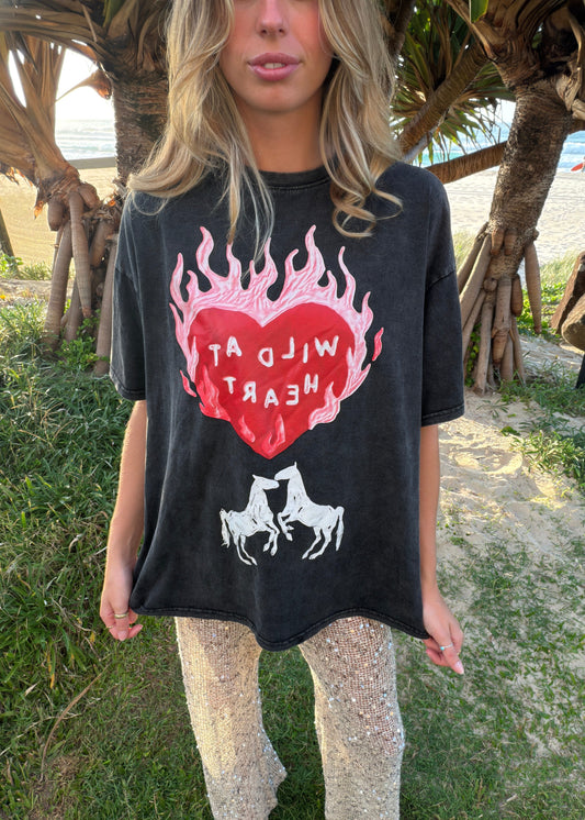 Wild at Heart Tee| Black
