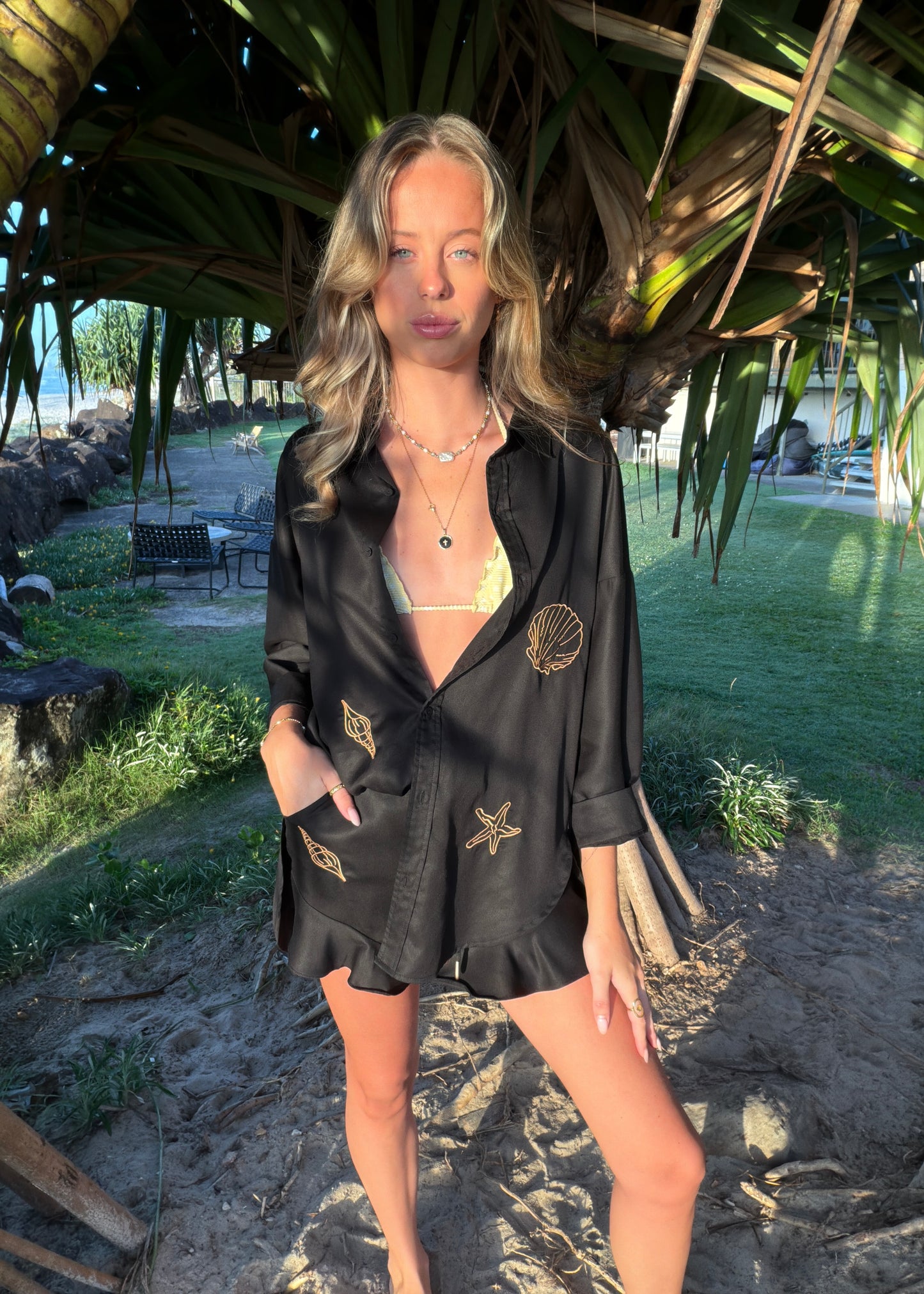 LP Embroidered Shirt | Black