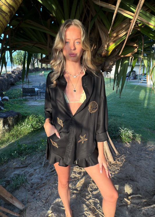 LP Embroidered Shirt | Black