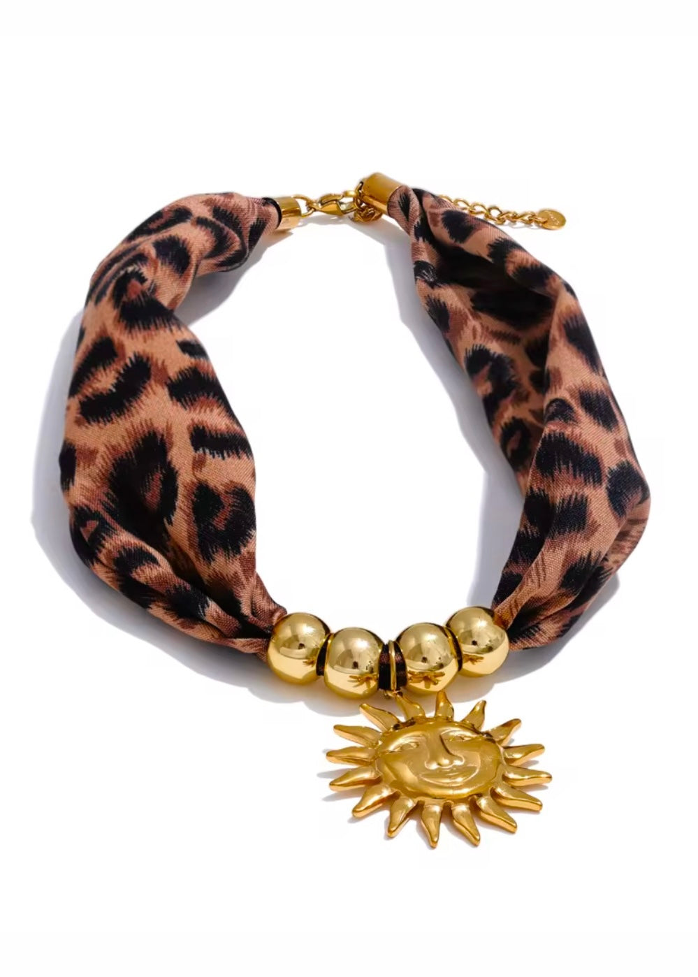 Cleo Sun Leopard Necklace