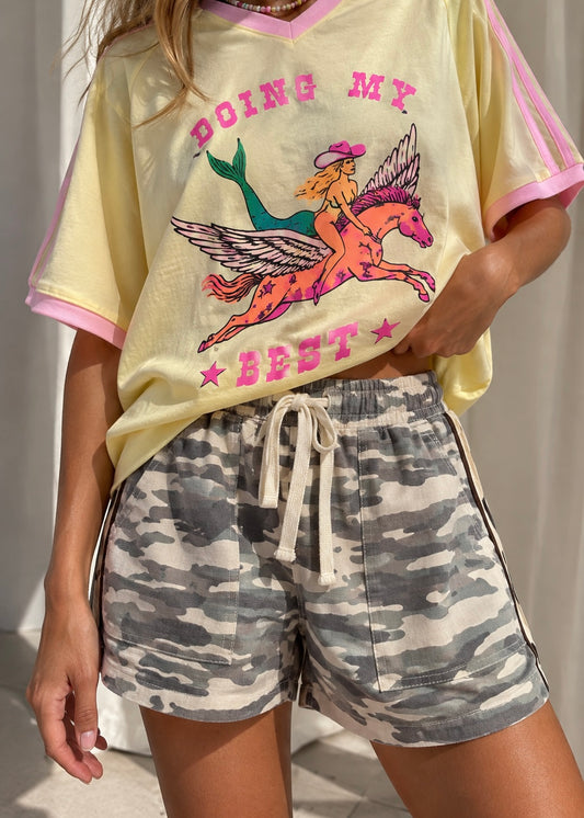 Stripe Shorts | Light Camo