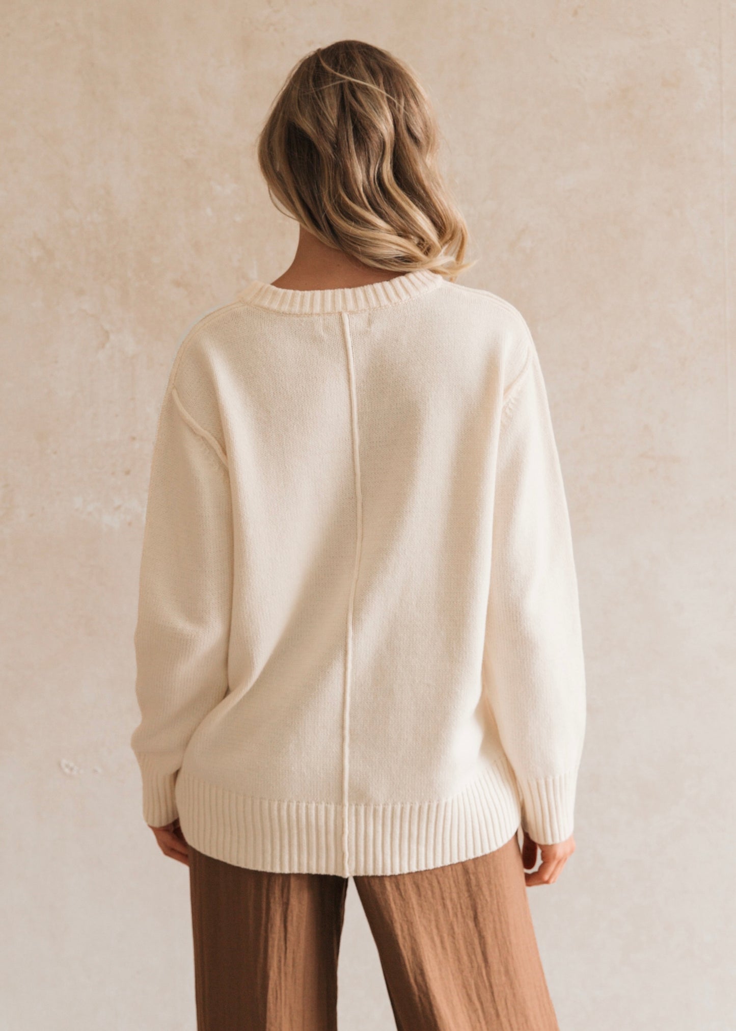 Seam Detail Jumper | Cream