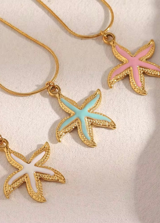 Starfish Necklace | Pink