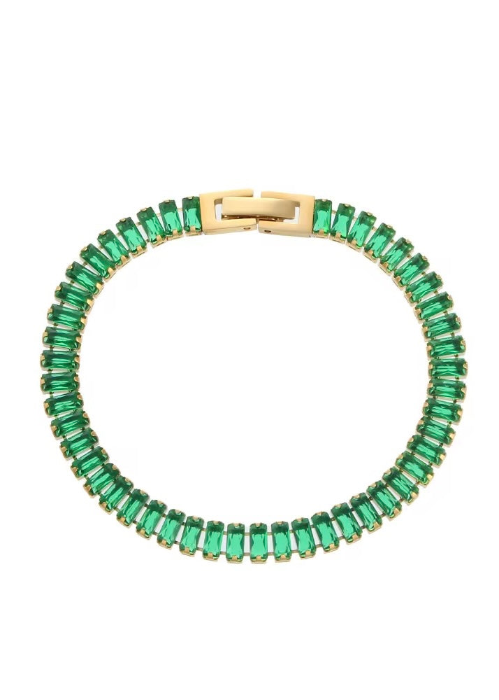 Tennis Bracelet | Green