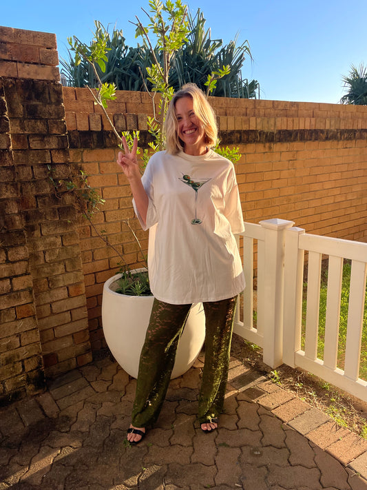 Lace Pants | Khaki