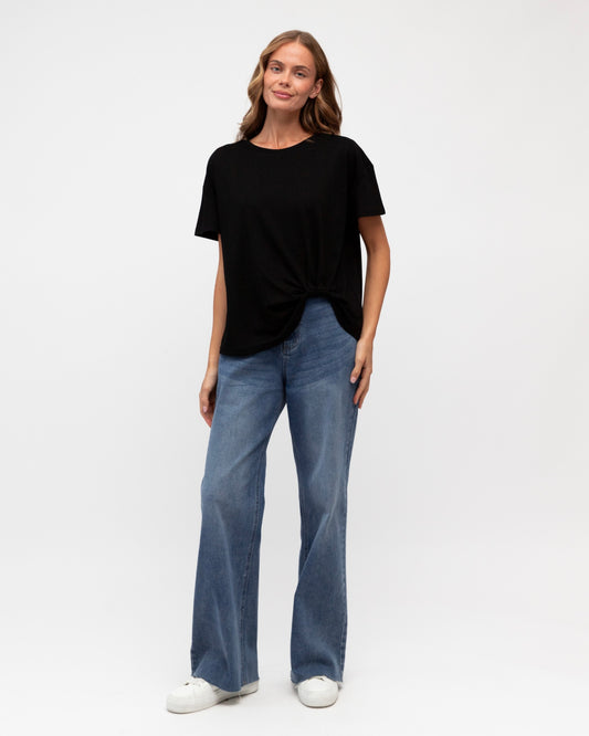 Easy Tuck Tee |  Black