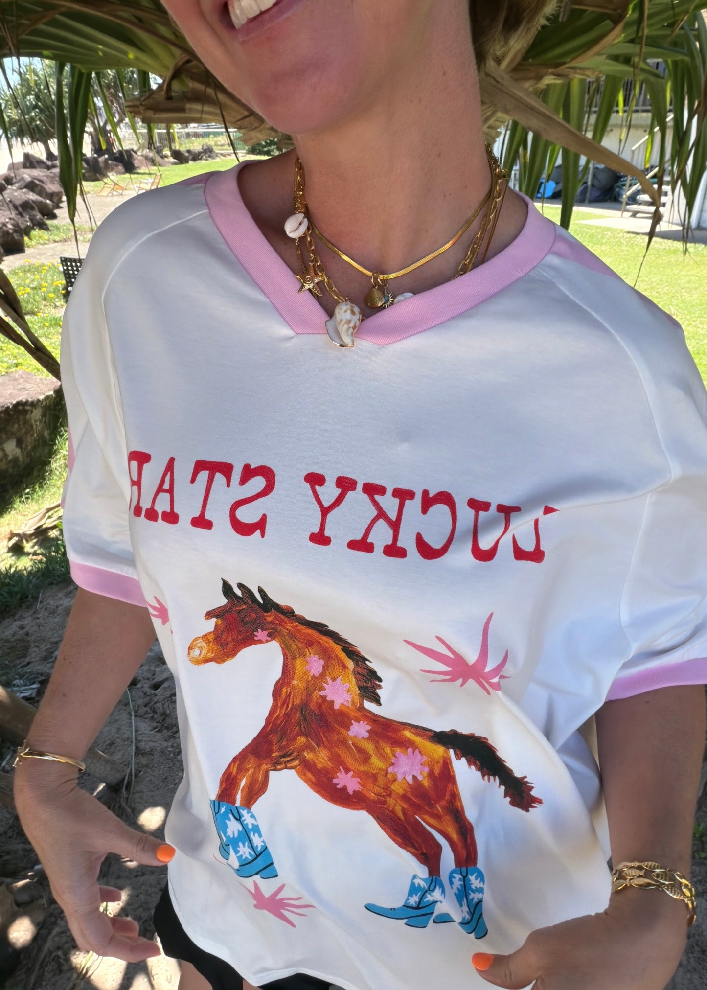 Lucky Star T-Shirt | White