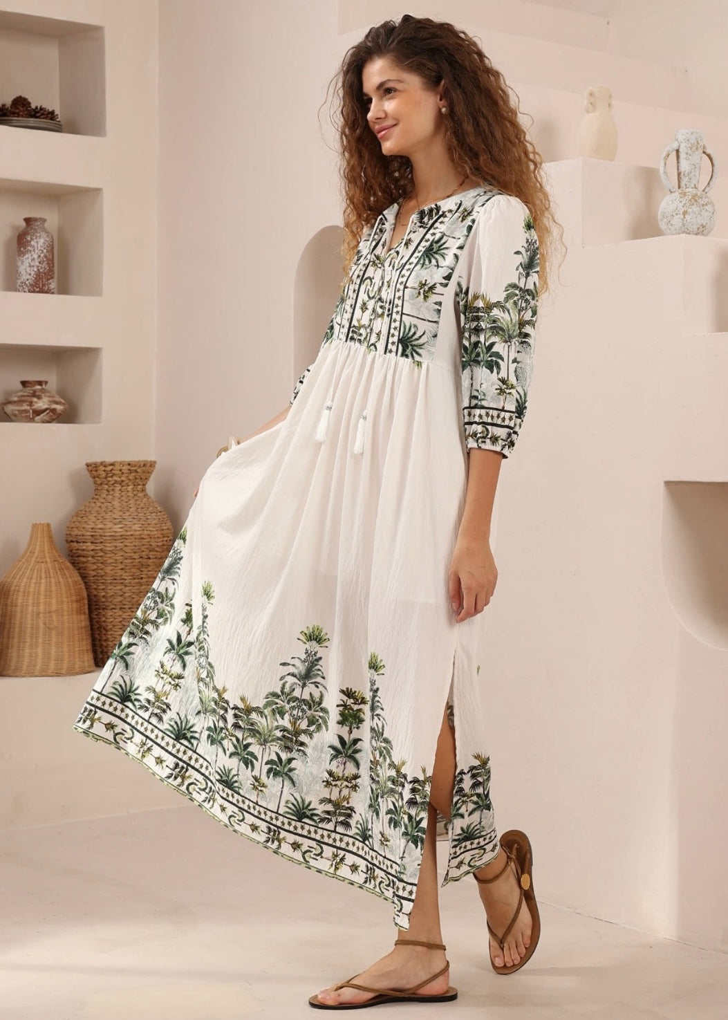 Palm Tree Maxi Dress