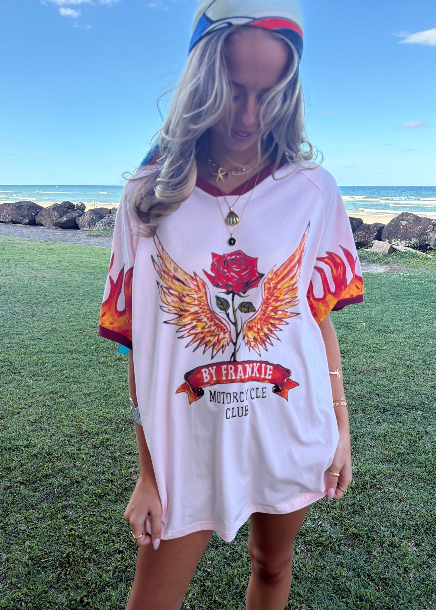 Motorcycle Club T-Shirt | Pink