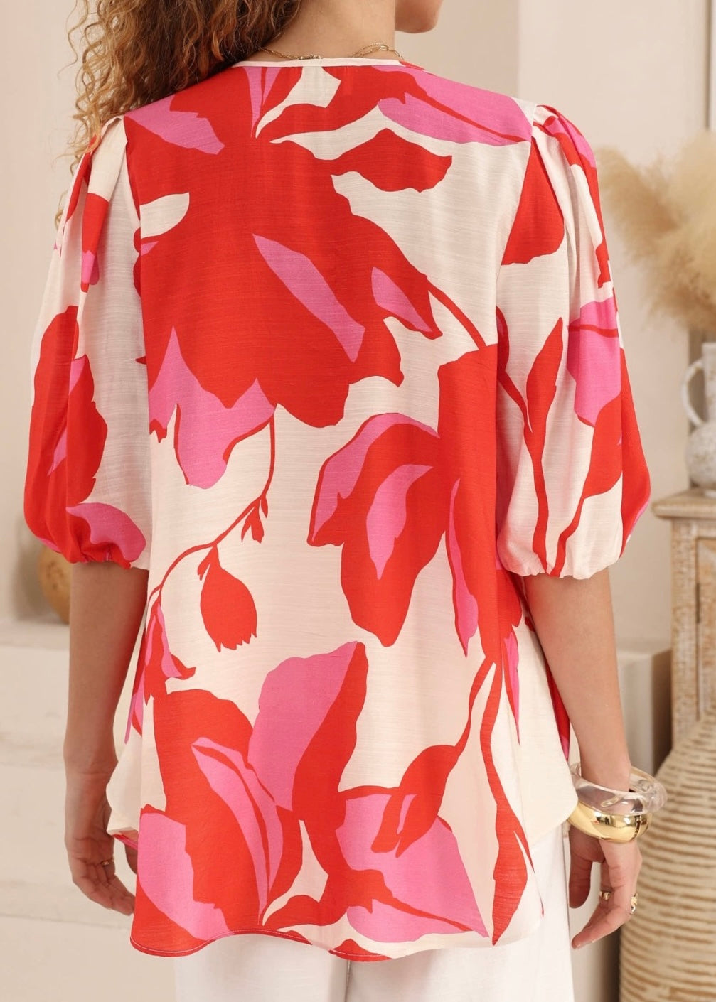 Coco Top | Red Print