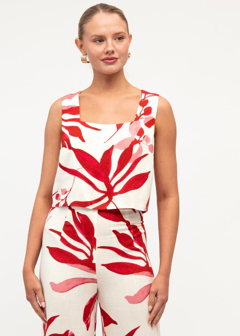 Scarlet Top - Red White