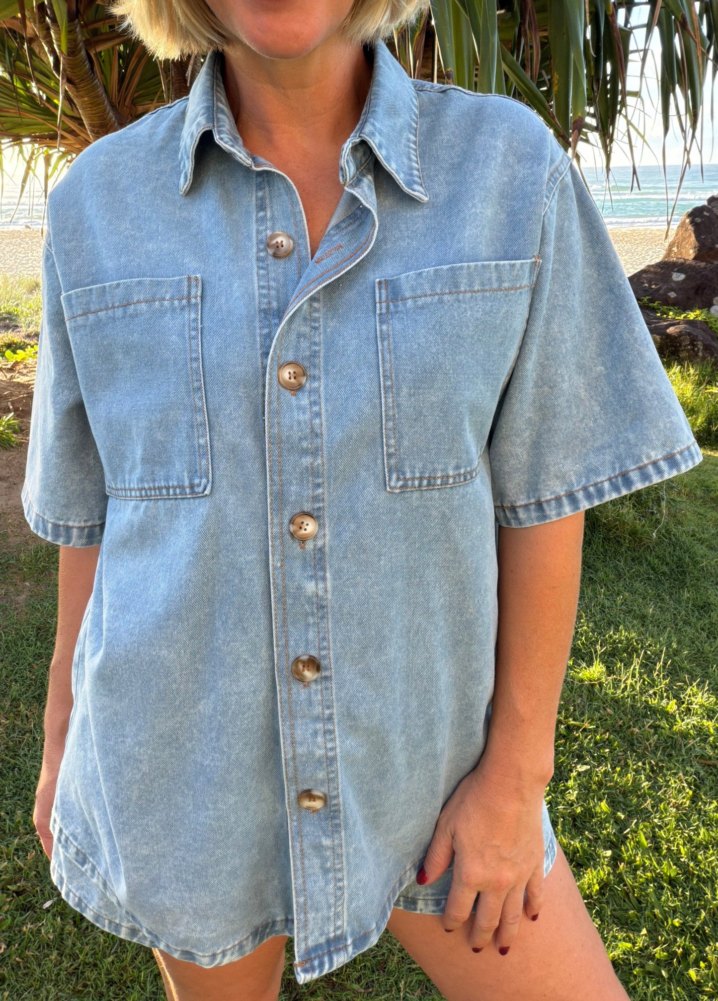 Denim Shirt | Acid Wash