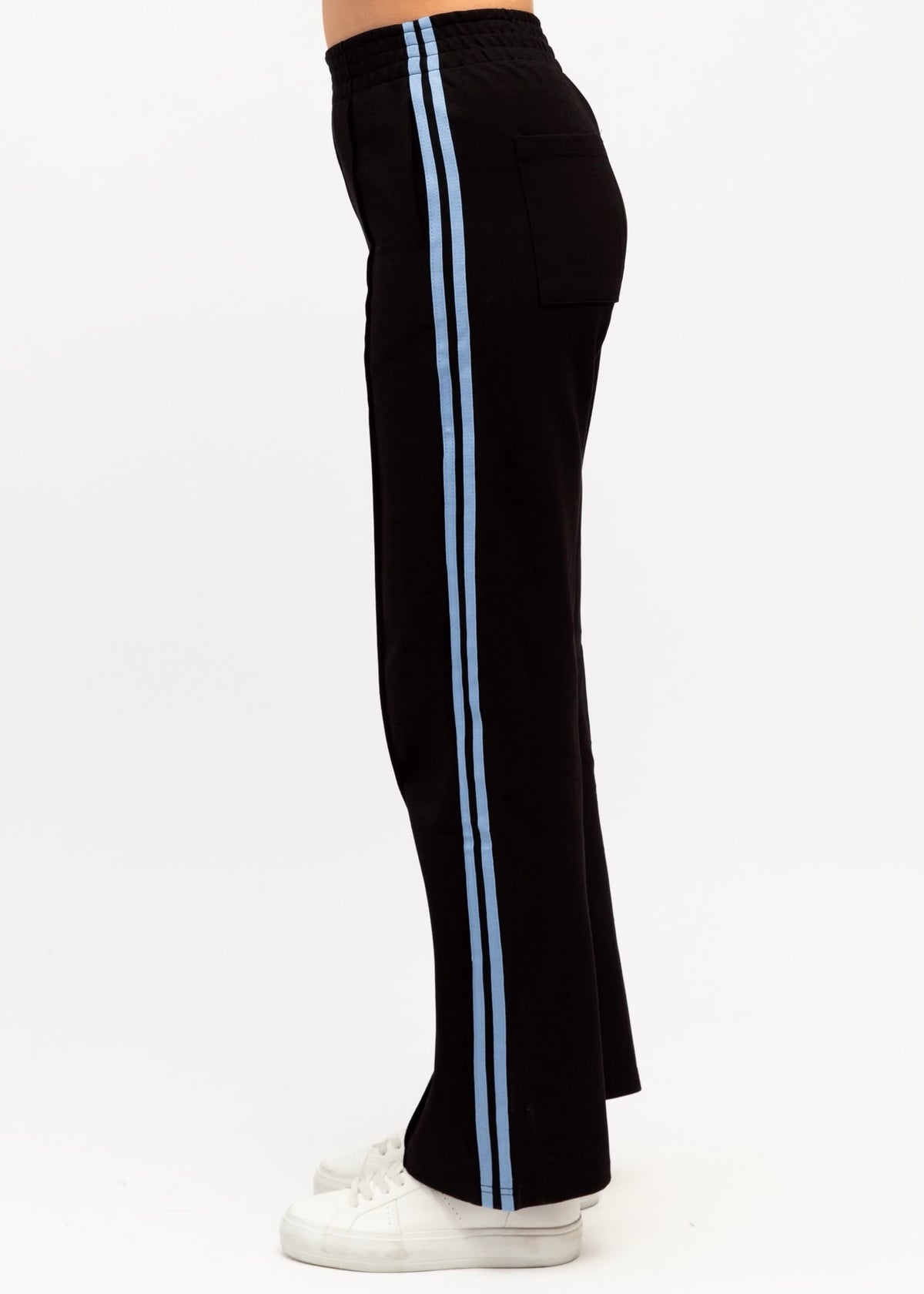 Luxe Track Pants | Black/Blue