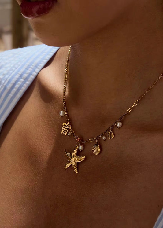 Starfish Charm Necklace