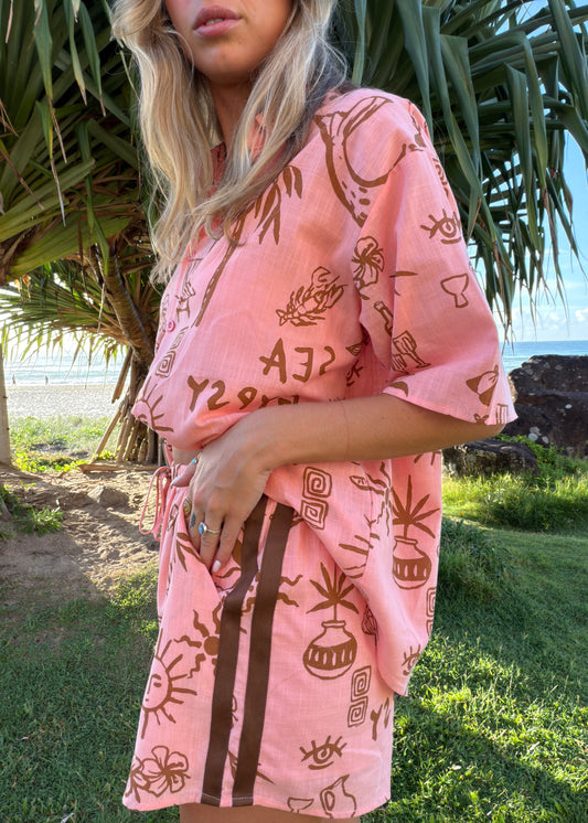 Gypsy Racer Short | Peach