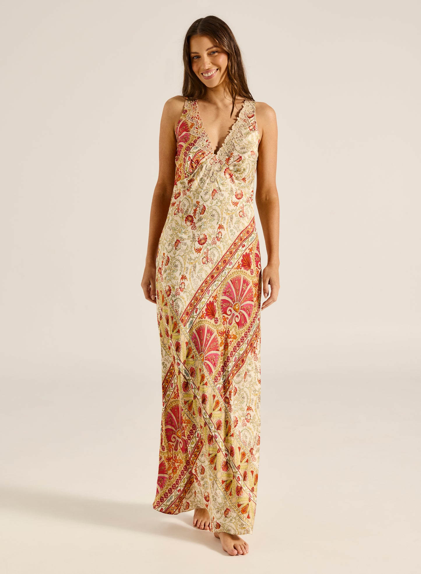 Rosselini Ophelia Maxi Dress| Rose Floral