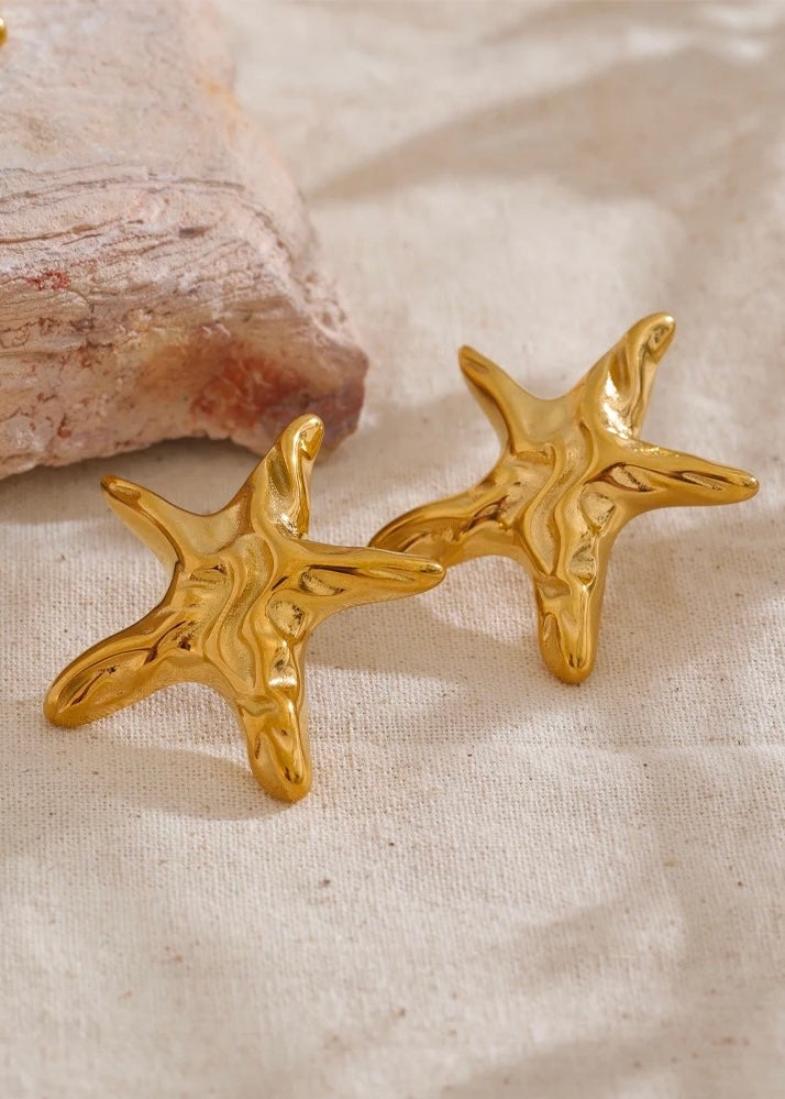 Star Gold Earring