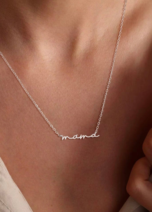 Mama Necklace | Silver