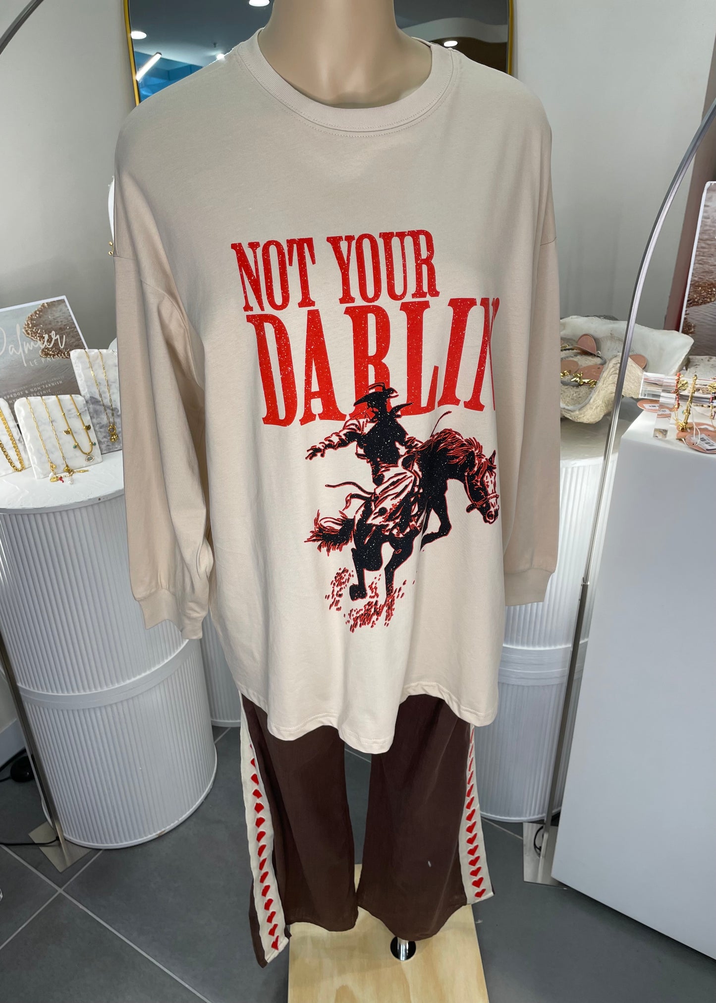 Not Your Darlin Pant Set Brown