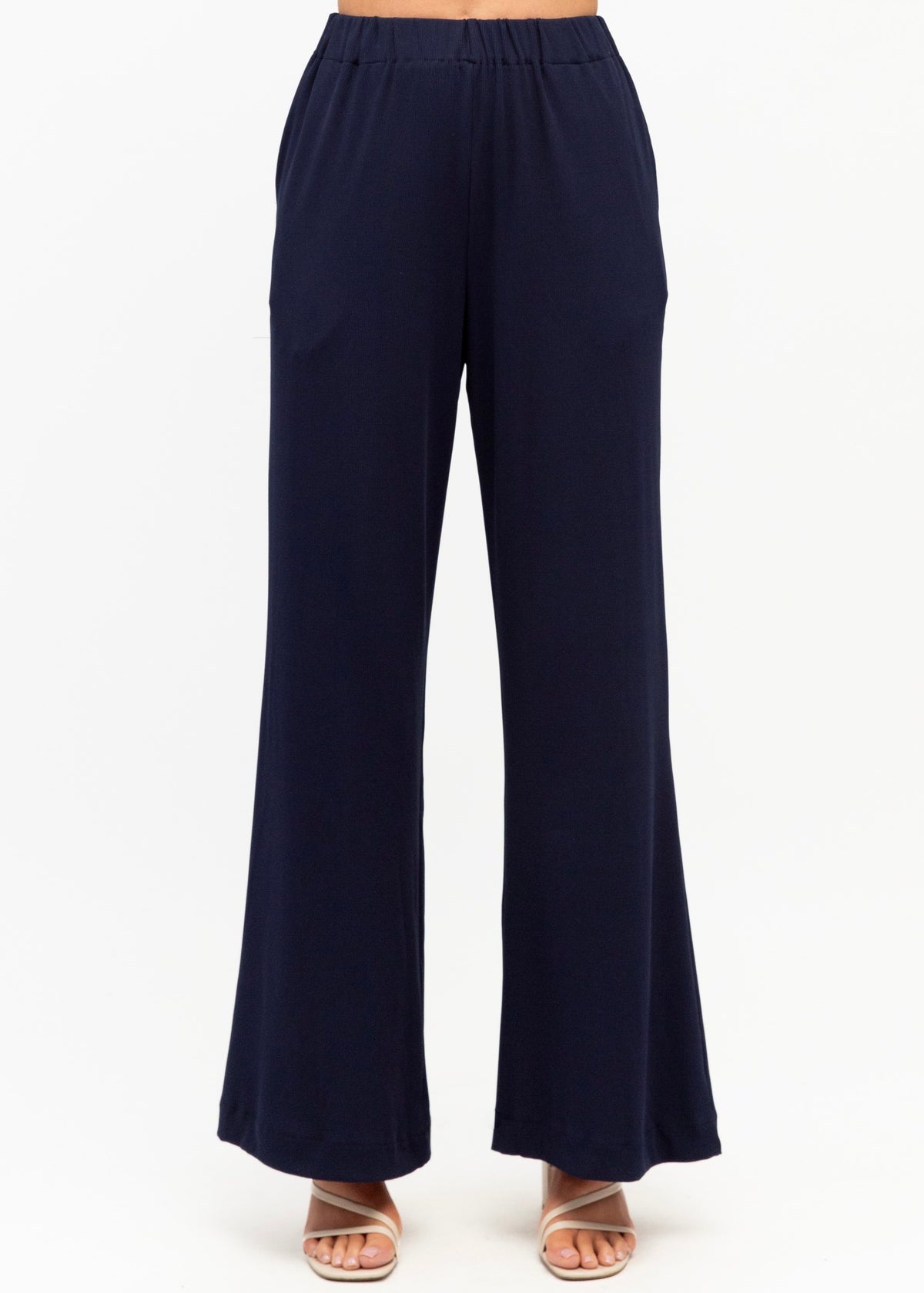 Textured Pants - Navy