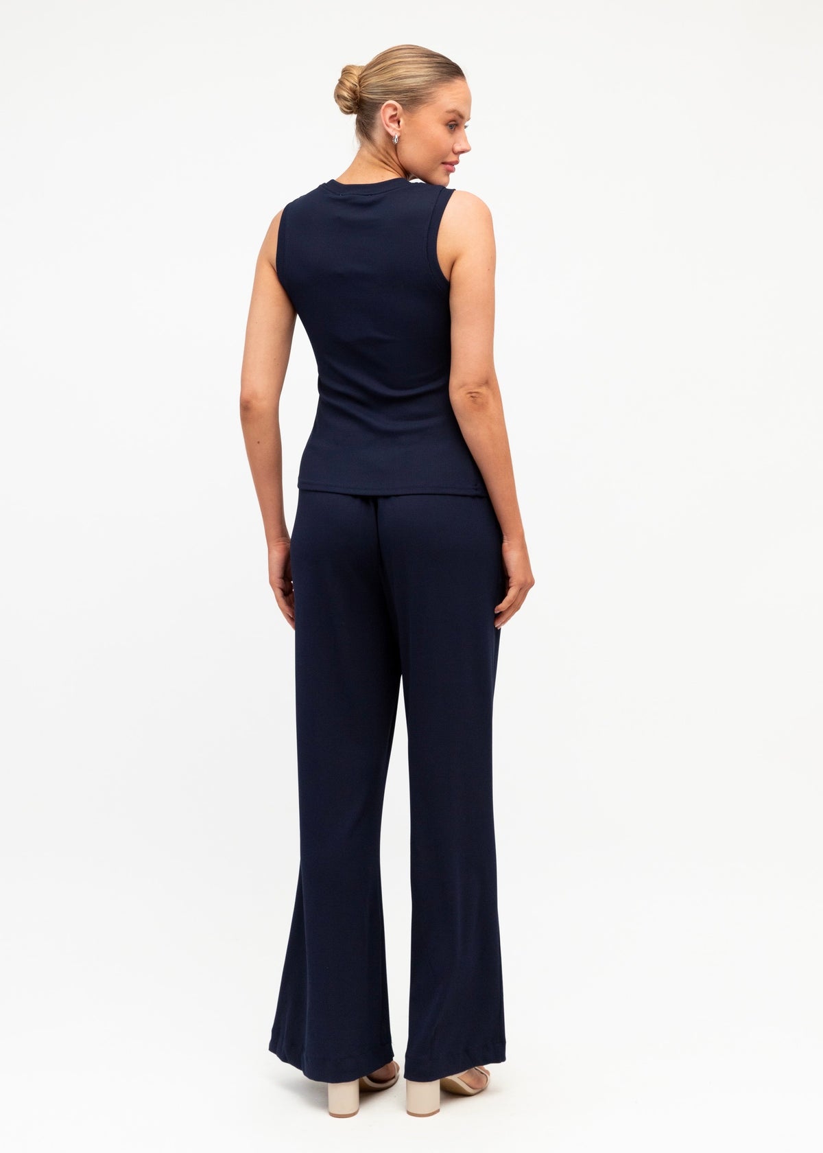 Textured Pants - Navy